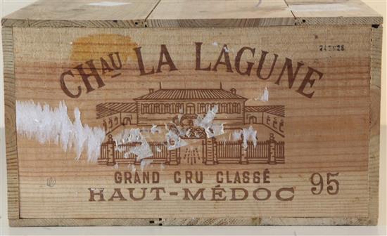 A case of twelve bottles of Chateau La Lagune, Haut Medoc, 1995.